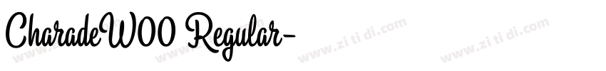 CharadeW00 Regular字体转换